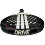 Adidas Paleta de Pádel Drive Negro 3.4 2025, Modelo de Control para Iniciación, Fibra de Vidrio, Forma Redonda, Balance Bajo, Goma EVA Soft, Ref. 204379